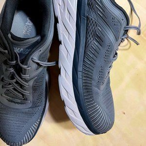 Mens HOKA Bondi 7 Grey, size 11.5, like new